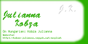 julianna kobza business card